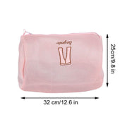 Protective zippered laundry wash bag for washing machine use