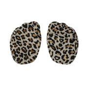Pair of cushioned heel inserts designed to prevent foot sliding