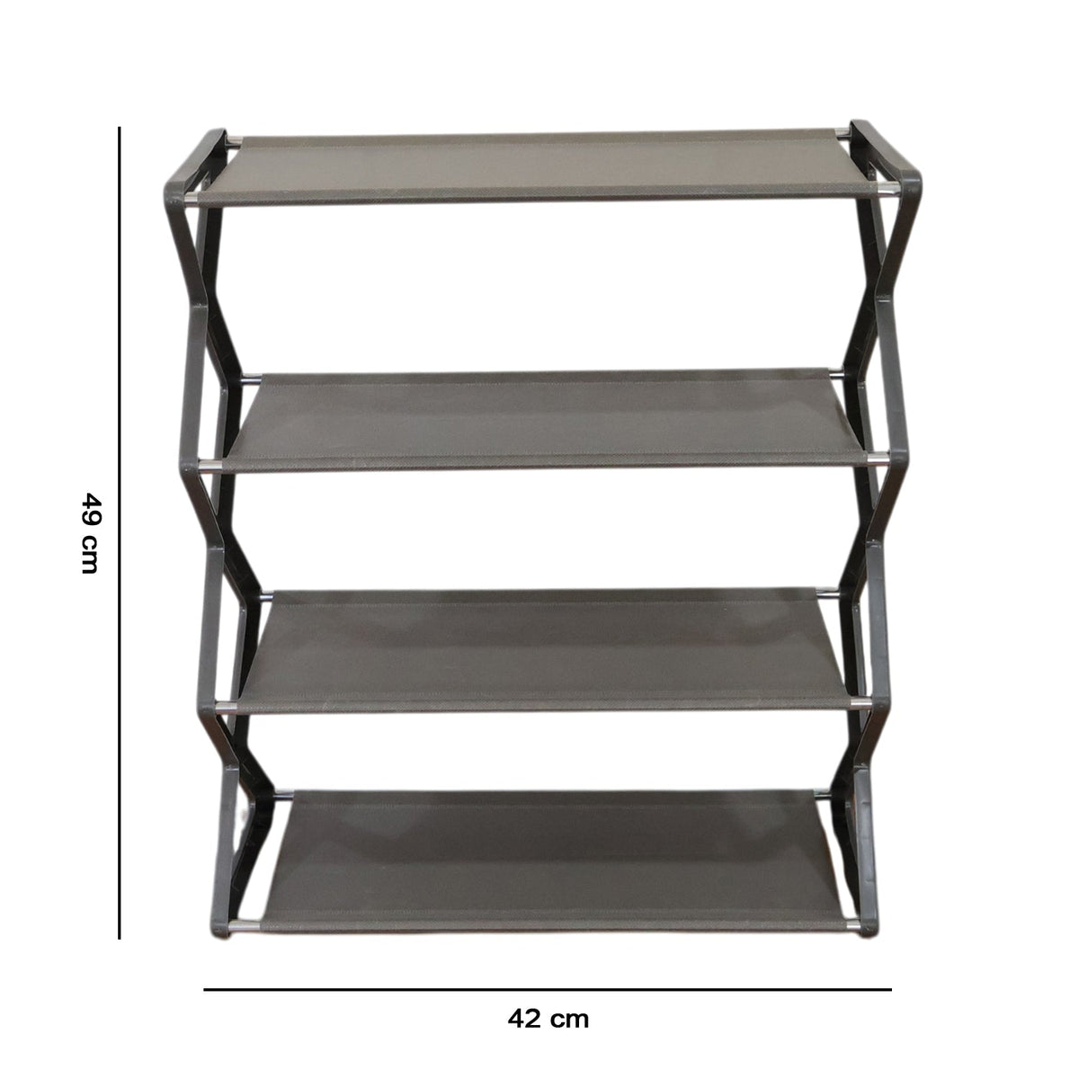 Easy-to-clean durable shoe rack for boots and sneakers