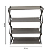 Easy-to-clean durable shoe rack for boots and sneakers