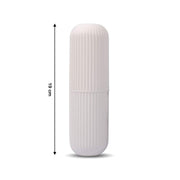 Assorted colors of Organivo capsule travel storage bottles for easy identification.