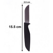 Close-up of sharp stainless steel blades in the 12-piece set