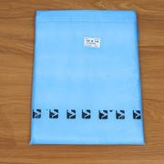 Close-up of self-adhesive courier polybag seal for tamper resistance