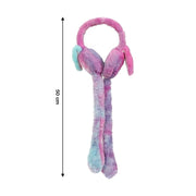 soft plush winter earmuffs for kids with hanging straps shown