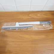 2-in-1 window glass cleaner with microfiber pad and silicone blade on white background