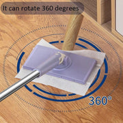 An illustration showing the various surfaces the mini mop can clean.