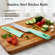 High-quality stainless steel kitchen knife with ergonomic handle and blade cover