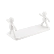 Clean-lined floating wall shelf providing practical and decorative storage for any room.