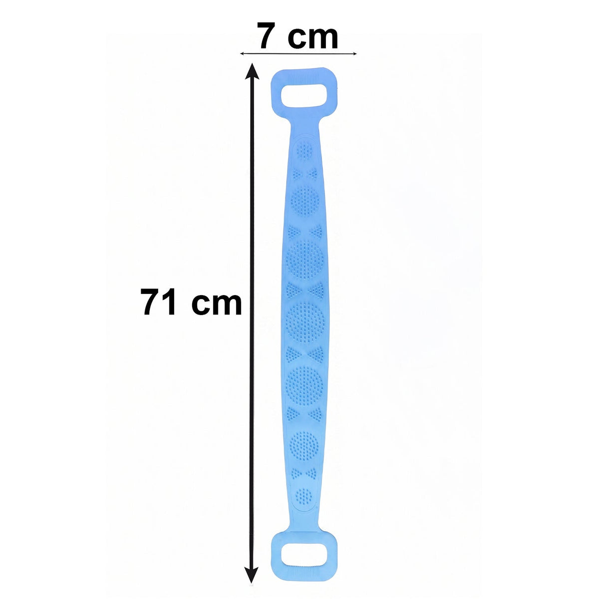 Silicone bath belt highlighting key features