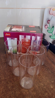 Apex clear plastic tumblers ideal for daily use and outdoor settings