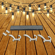 Stylish 6-hook wall mounted coat rack in an empty setting, ready for organization