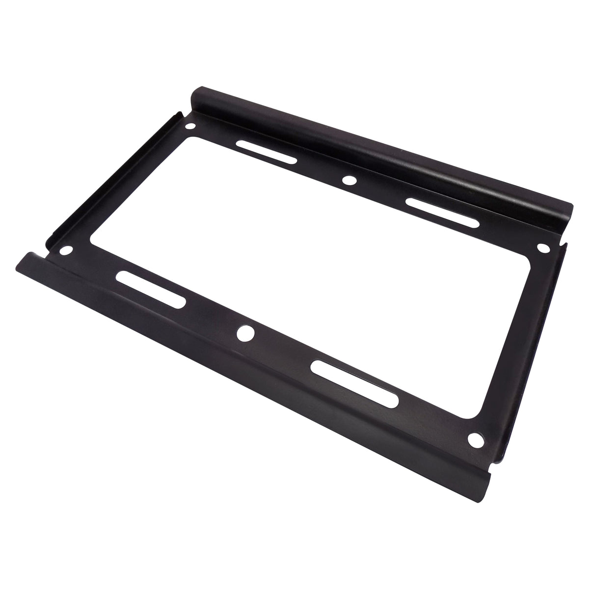 Side profile of the fixed TV mount bracket showing its slim design.