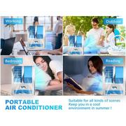 Additional view of mini bladeless air conditioner