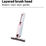 Ergonomic ABS handle of the silicone wiper for comfortable, non-slip grip.