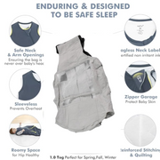 Mother and baby enjoying a walk using the breathable ergonomic baby carrier.