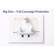 Durable ABS plastic baby safety socket cover for electric outlet