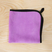 Purple microfiber cleaning cloth detail image