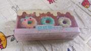 Adorable 3pc Donut Erasers set, a delightful return gift for parties.