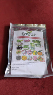 Seed Variety Display presenting colorful, assorted vegetable and flower seeds in a home gardening kit.