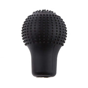 Demonstration of easy installation for the silicone gear shift knob cover.