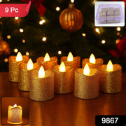 Close-up of premium LED candles for safe decorative lighting