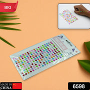 Vibrant self-adhesive crystal stickers in multiple colors, ideal for art and jewelry projects.