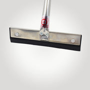 An angled shot showcasing the sturdy build of the stainless steel kitchen wiper.