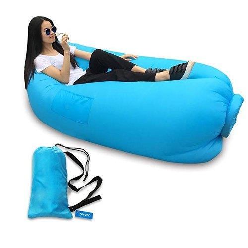 Inflatable Camping Lounger – Neck Support & Portable | Trekola