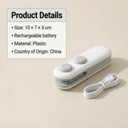 Packaging of ChefAura mini bag sealer, 2 in 1 seal and cutter device