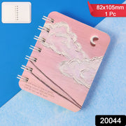 Pocket notebook with ruled pages and spiral binding for smooth writing