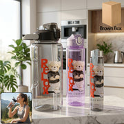 A vibrant Kids Water Bottle Set with cartoon designs, showing all three BPA-free bottles.