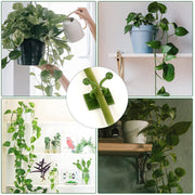 Close-up of a wall plant clip securing a vine, showcasing the twist-lock design.