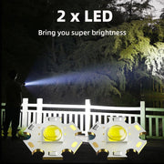 Portable Mini LED Flashlight held in hand, demonstrating its ergonomic grip and compact size.