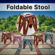 Child safely using Supermom 18 inch folding stool for stepping