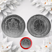 Close-up of the Decorative Ganesh Coin, showcasing intricate Lord Ganesha design.