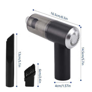 Retail packaging of the 3-in-1 portable vacuum cleaner.
