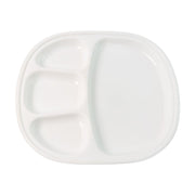 Partition plate highlighting separate compartments for different dishes