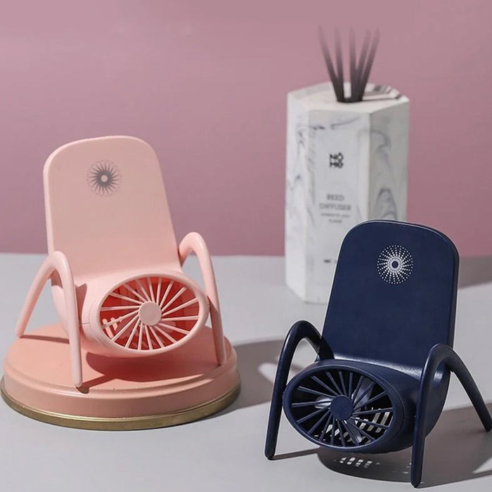 Portable Phone Holder Fan – Handheld & Multi-Function | VoltDesk