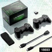 Wireless Gaming Console connected to a TV via HD output, ready for plug & play action.