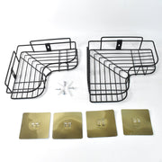 Stylish metal corner shelf for bathroom storage with rustproof finish