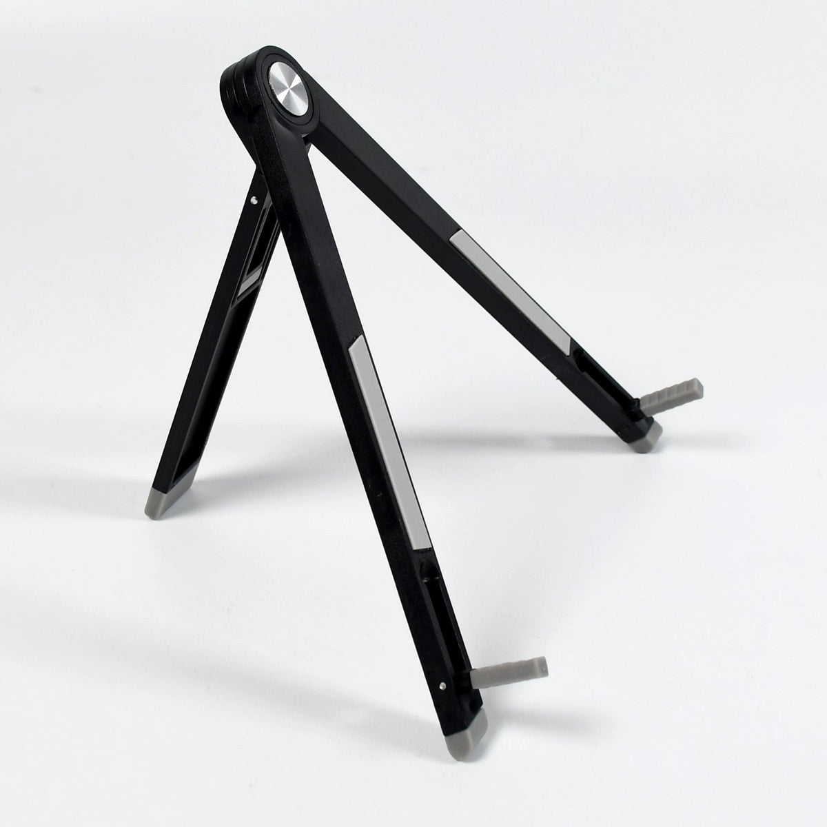 Top-down view of the slim tablet stand, showcasing its minimalist aesthetic.