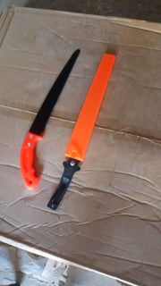 Effective use of the hand pruning saw for efficient branch cutting in a garden.