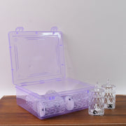 Set of six LED crystal flameless candles displayed for festive décor