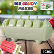 Colourful homemade frozen treats made using the Ice Candy Maker.