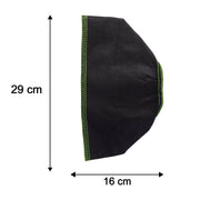 Front view of compact foldable fabric storage box