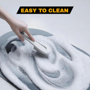 Close-up showing soft velvet texture of the super absorbent bath mat