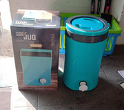 Lifestyle image of the plastic water jug, suitable for outdoor activities.