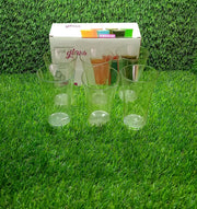 Serve Stellar's set of six transparent plastic glasses for daily use.