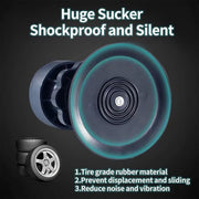 Anti-vibration furniture riser pads made from durable ABS plastic