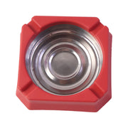 Square design heat-resistant ashtray with clean and simple look